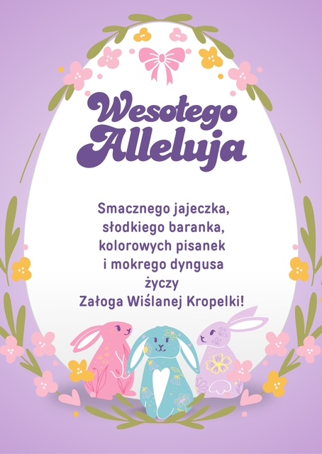 plakat życzenia wielkanocne