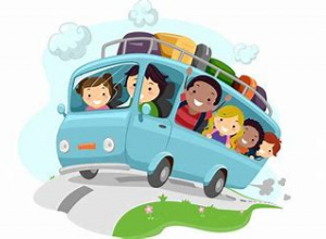 autokar z dziećmi