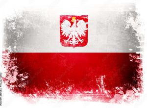 flaga Polski i obrazek z godłem Polski