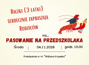 Pasowanie na Przedszkolaka 4.11.2026r.